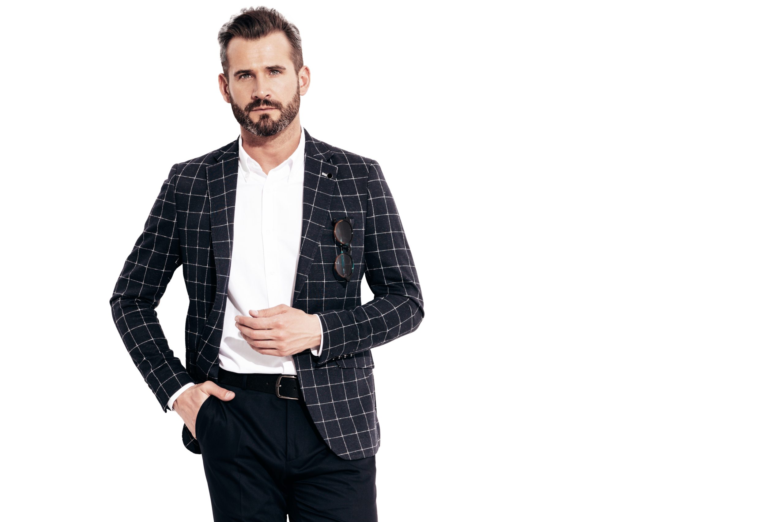 Mężczyzna w garniturze